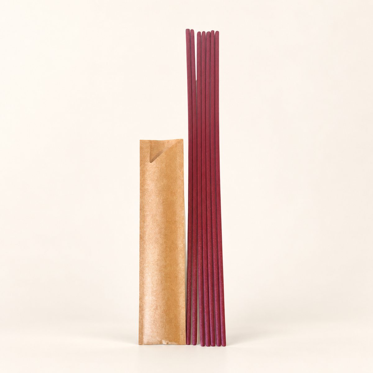 Seven Berry diffuser reeds laid out