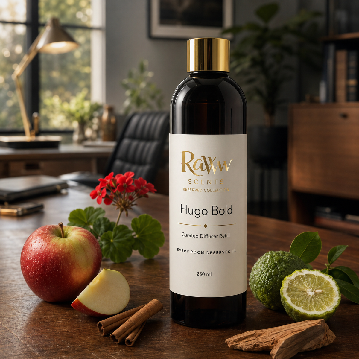 Raww Scents Tycoon designer perfume inspired diffuser refill, 250 mL