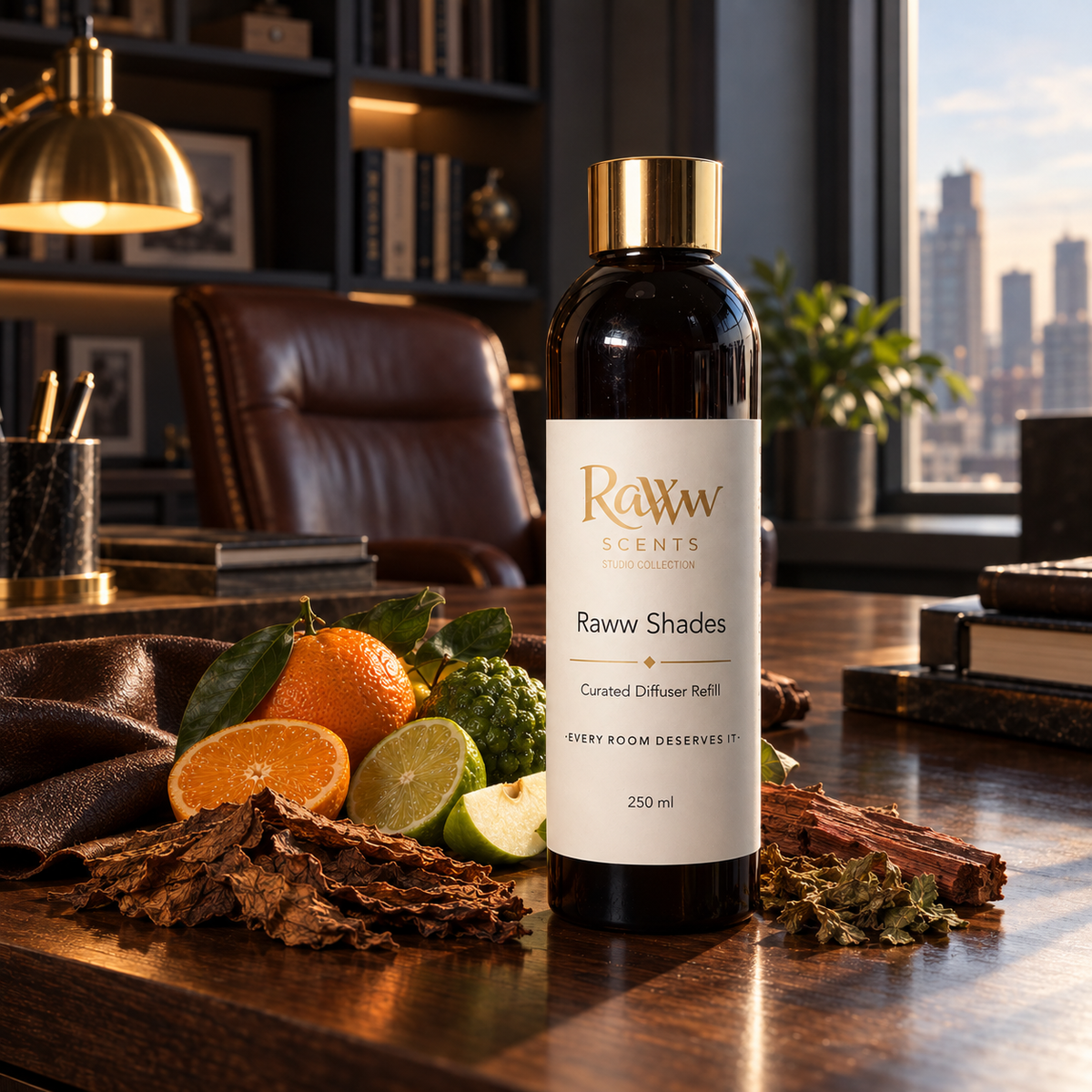 Raww Scents Raww Shades masculine diffuser refill, 250 mL